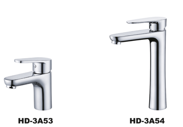 Countertop Mounted Ceramic Basin Tap Faucets , Polished Brass Ceramic Lavatory Faucet