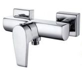 Best Square Wall Mount Brass Bath Shower Mixer Taps , Single Handle Shower Faucet for sale