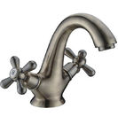 China Classic Antique Bronze Plated 2 Handle Basin Tap Faucet Mixer With Single Hole distributor