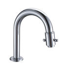 China Chrome Plated Single Lever Kitchen Ceramic Cartridge Faucet With Rotated Water Pipe distributor