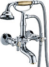 China Two Hole Traditional Bath Mixer Taps , Double Handle Tub Faucet distributor