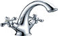 Chrome plated Basin Tap Faucets with Ceramic valve core , deck mounted supplier
