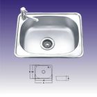 Best 1 Bowl Polished Stainless Steel Kitchen Sink With Faucet 550 X 400mm for sale